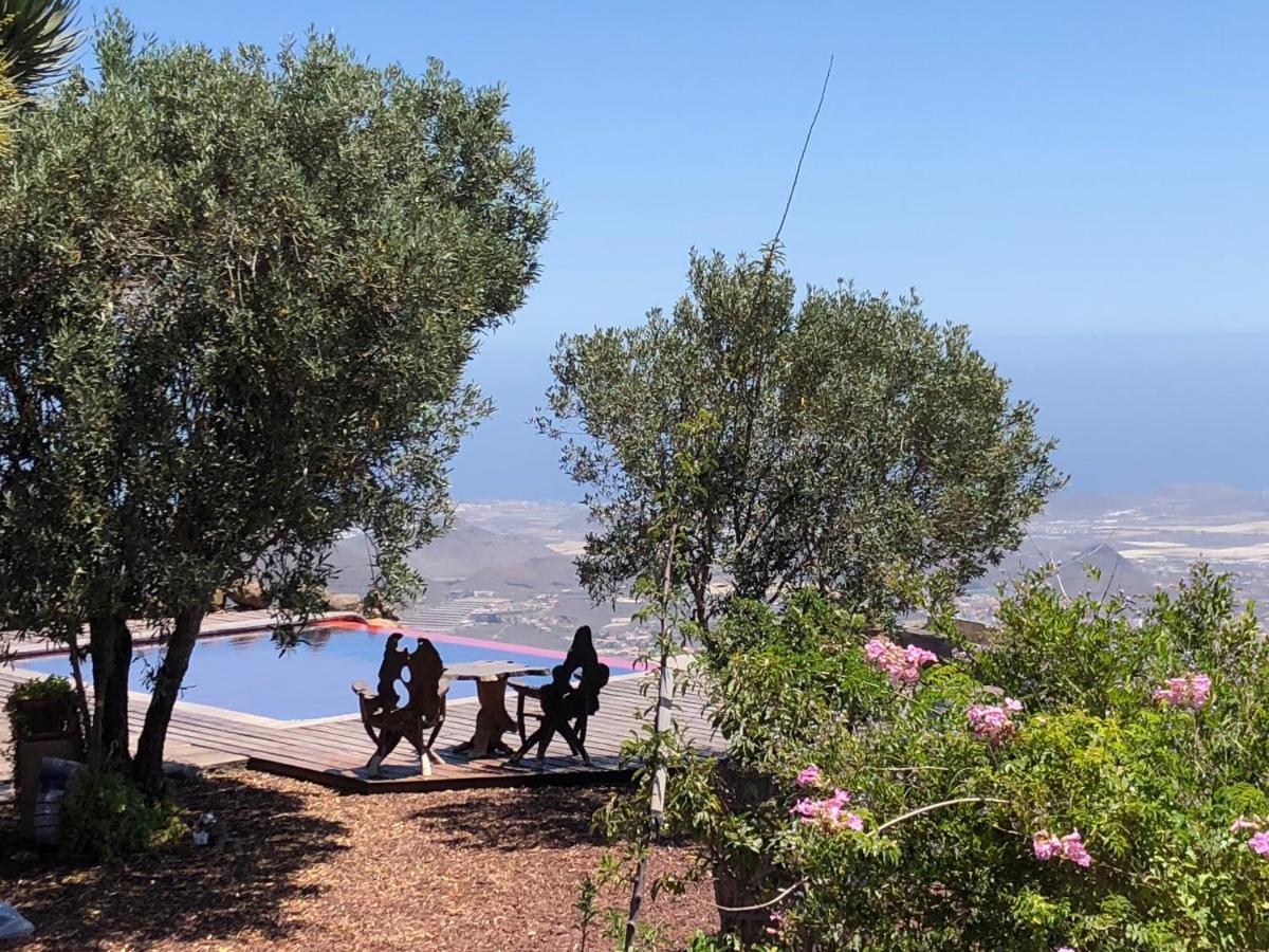 Historic Canarian House, Private Heated Infinity Pool, Bbq, Wifi + Panoramic Ocean Views Arona  Zewnętrze zdjęcie