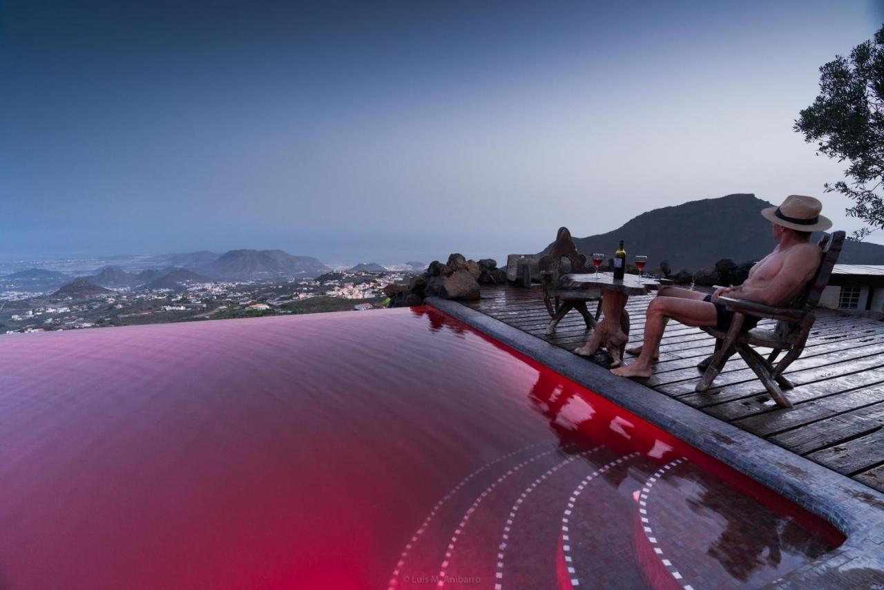 Historic Canarian House, Private Heated Infinity Pool, Bbq, Wifi + Panoramic Ocean Views Arona  Zewnętrze zdjęcie
